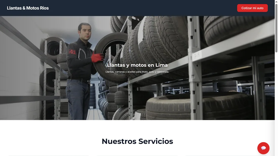 Tienda en línea de un negocio de prueba